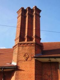Tudor style chimney