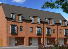 Artist's impression of new housing on Hyacinth Road