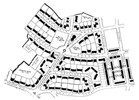 The 1907 site plan designed by Harvey and McKewan