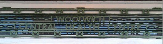 Woolwich Central Health Centre signage