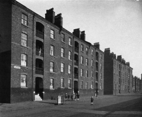 St Martins Cottages photographed in 1944