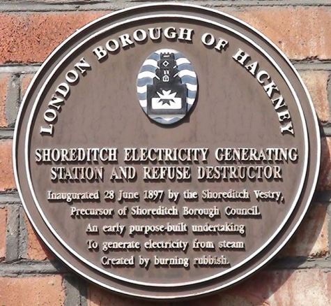 Power station plaque