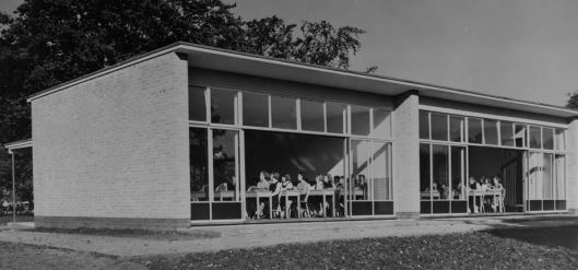Impington Village College, designed by Walter Gropius and Maxwell Fry, opened 1939