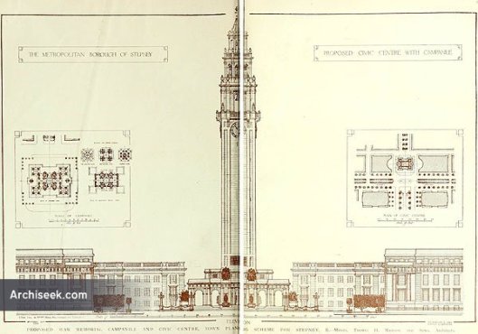 Stepney Town Hall proposal 1919