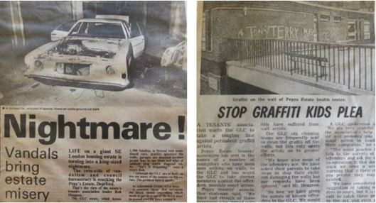 Newspaper reports from 1977 and 1979