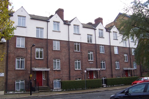 Whitehill Houses, Southwark: originally 24 three-roomed tenements opened in 1899.
