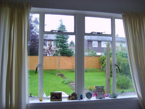 View from a BISF house, looking into the garden. (R. Cherrington) 