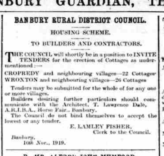 Banbury Guardian notice